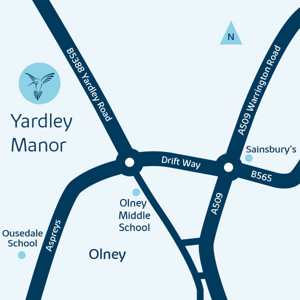 Development map for bovis homes at yardley manor